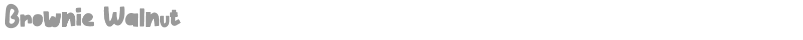 Brownie Walnut font preview